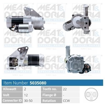 Стартер MEAT & DORIA 5035080 R 8XH9J 1437583182 изображение 0