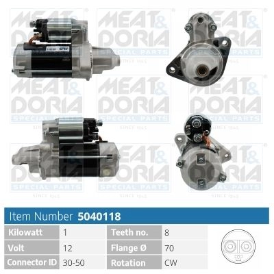 Стартер MEAT & DORIA O4UEC B 5040118 1437583127