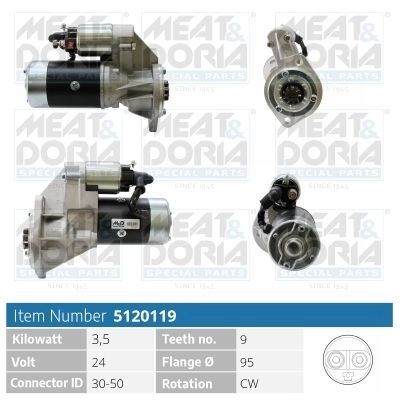 Стартер MEAT & DORIA 5120119 1440471109 J4 IT6 изображение 0