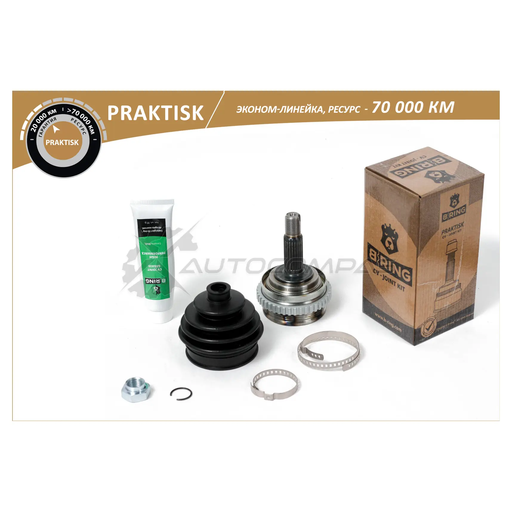 Шрус LADA 2170 Kalina (наружный) (с ABS, 22/22) PRAKTISK B-RING L98F 6 1441291004 PBLC170NA изображение 0
