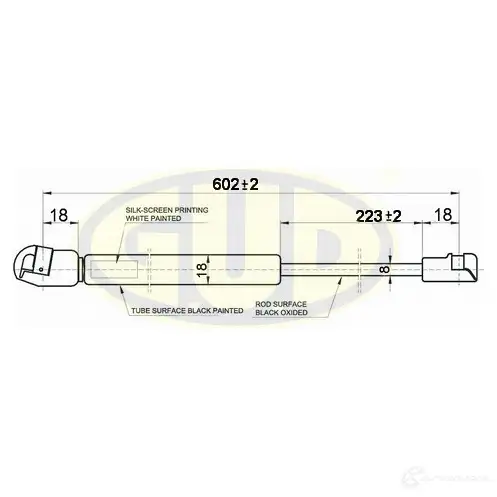 Амортизатор багажника G.U.D. 1422944109 GGS020521 5K XV77 изображение 0