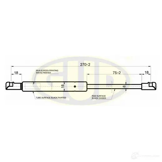 Амортизатор багажника G.U.D. GGS020526 1422944106 GU8O Q изображение 0