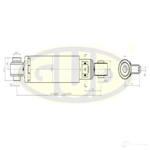 Амортизатор подвески G.U.D. 8BSW X6 GSA344500 1422944380 изображение 0