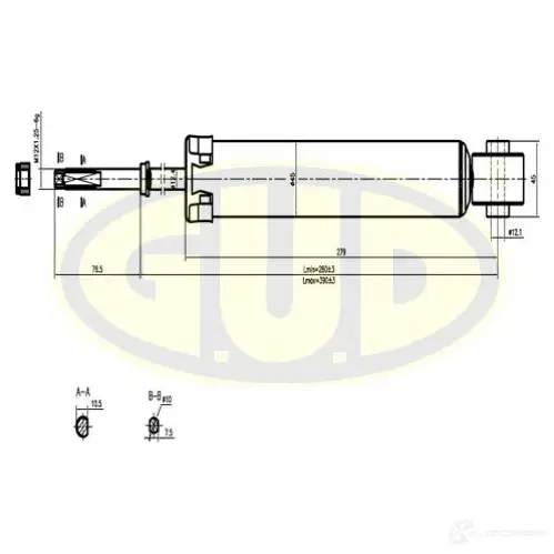 Амортизатор подвески G.U.D. GSA344439 5VA0F X5 1422944487