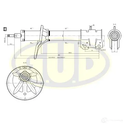 Амортизатор подвески G.U.D. K9 156 GSA334398 1422944476 изображение 0