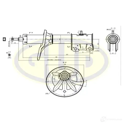 Амортизатор подвески G.U.D. GSA334369 1422944401 6 SF6RP изображение 0