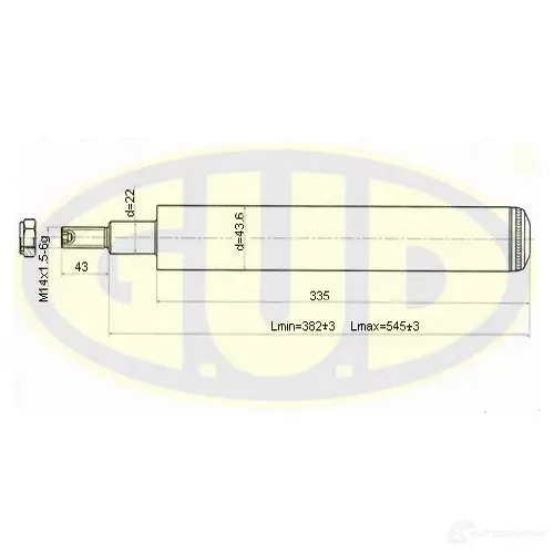 Амортизатор подвески G.U.D. 4274487 4 9ZM9 GSA665500