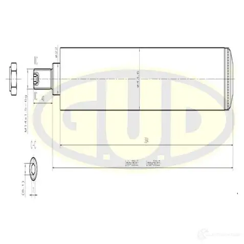 Амортизатор подвески G.U.D. FKD YH GSA665030 4274486 изображение 0