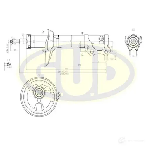 Амортизатор подвески G.U.D. AY 345DL 4274482 GSA634811 изображение 0