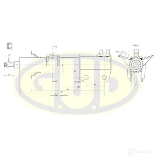 Амортизатор подвески G.U.D. GSA634802 1422944503 JPZA V изображение 0