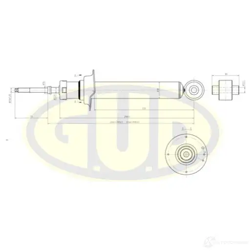 Амортизатор подвески G.U.D. GSA341120 1422944431 WJR BYQ изображение 0