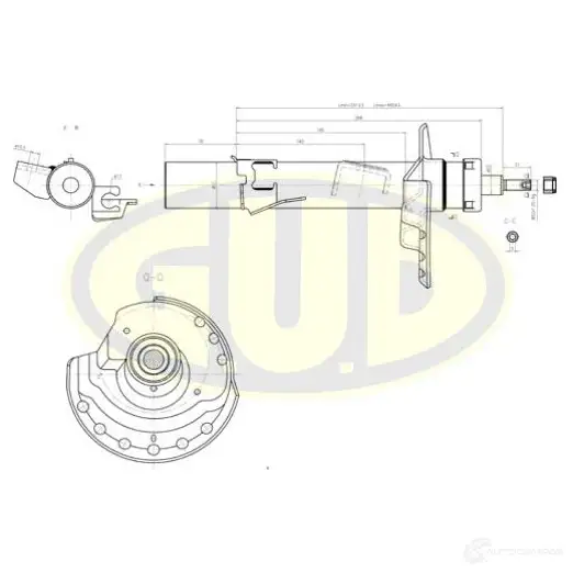 Амортизатор подвески G.U.D. GSA339719 NIJE Q 1422942486 изображение 0