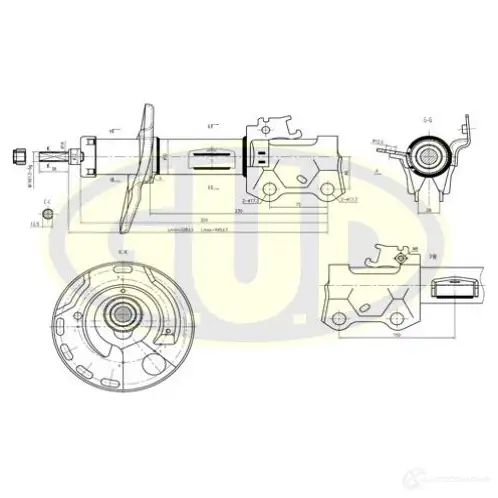 Амортизатор подвески G.U.D. XOX EI2T 1422944420 GSA339701