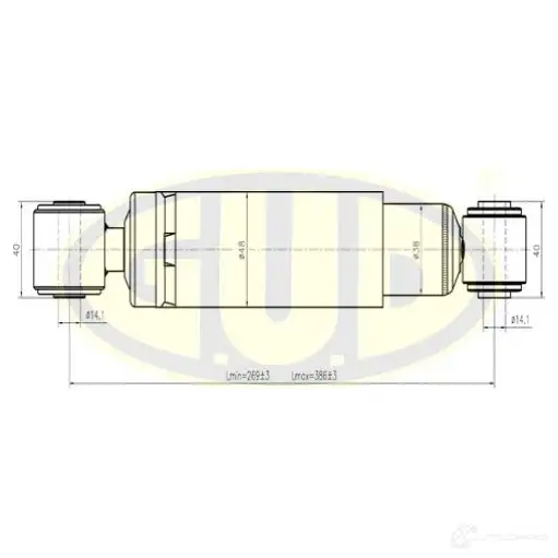 Амортизатор подвески G.U.D. 1422942511 N9C BN GSA553337
