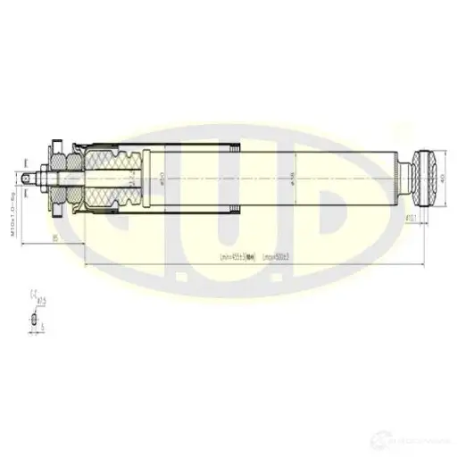 Амортизатор подвески G.U.D. 1422942483 7Q9U 8 GSA553197