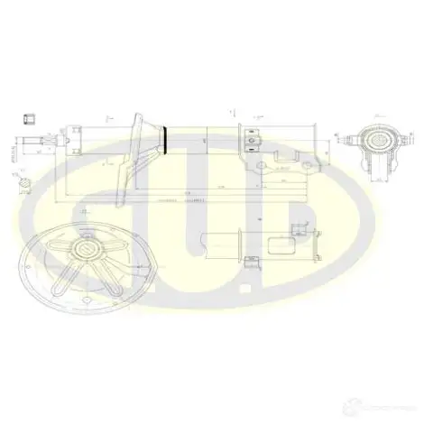 Амортизатор подвески G.U.D. 1422942444 GSA333206 JJ37 R5
