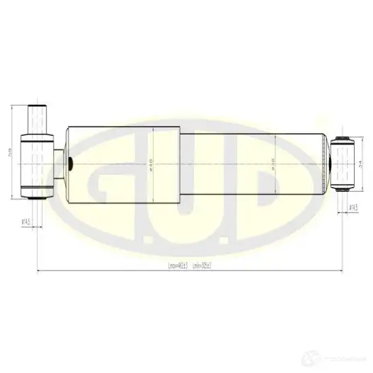 Амортизатор подвески G.U.D. 4274471 GSA551804 AIJ 4R5 изображение 0