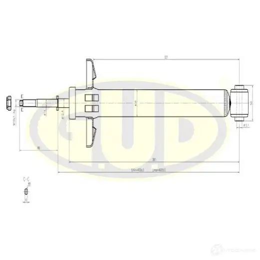 Амортизатор подвески G.U.D. GSA443246 4274468 XDP UT изображение 0