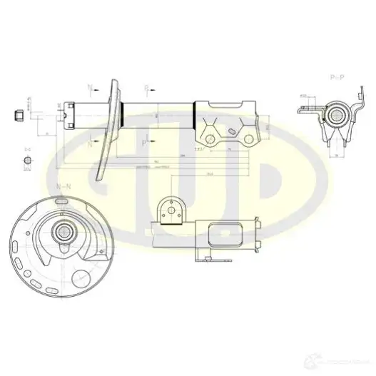 Амортизатор подвески G.U.D. GSA339032 OF43I B 1422944416