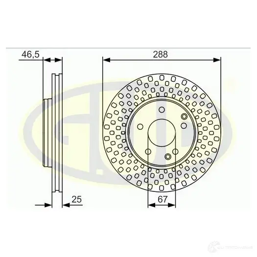 Тормозной диск G.U.D. 4274324 GDB125110 ET6 YRUE