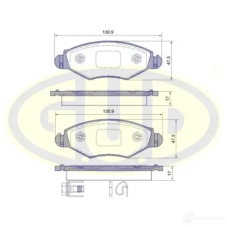 Тормозные колодки дисковые G.U.D. GBP064320 7DVG 6 1422944434