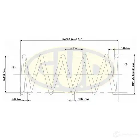 Пружина подвески G.U.D. 4273121 3LDZK5 0 GCS027569