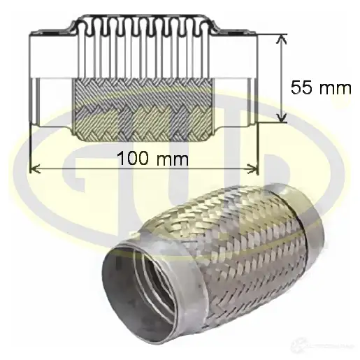 Гофра глушителя 55x100 G.U.D. 1439704269 GFP355100 MLCSDK P
