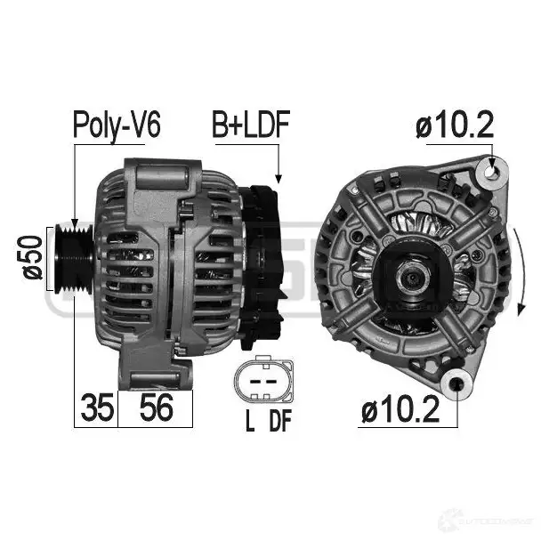 Генератор MESSMER 1437593519 209214a 6V ABDK0