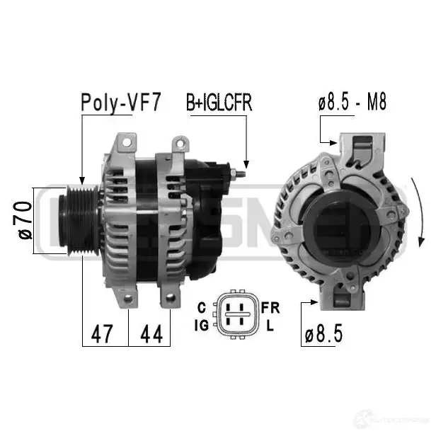 Генератор MESSMER 6TLU1 K 1437592899 210844a