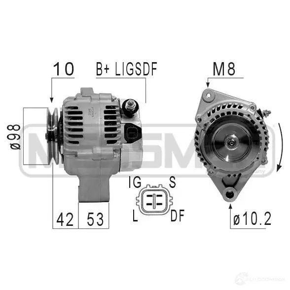 Генератор MESSMER 1437592139 I RBE80 210846a изображение 0