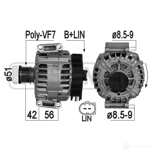 Генератор MESSMER 1437594987 209238a 8MU J6Z