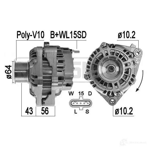 Генератор MESSMER 209580 1437592793 DT0 29