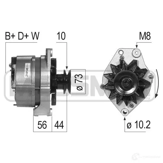 Генератор MESSMER 1437594611 210145a 43 SHK изображение 0