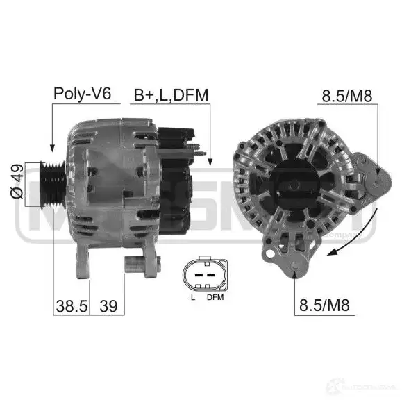 Генератор MESSMER 1437592883 5X5 LU 210544a