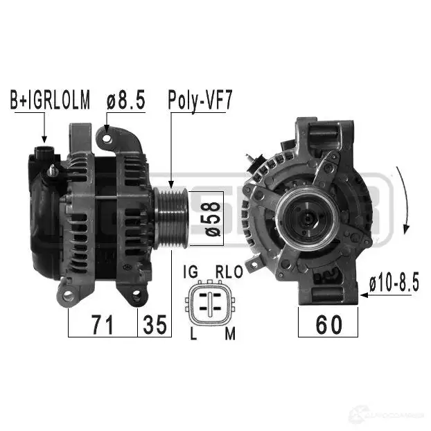 Генератор MESSMER 1437593242 210934a VZXR EQ