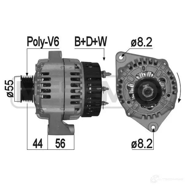 Генератор MESSMER 1437593076 209290a T5CZ QVH
