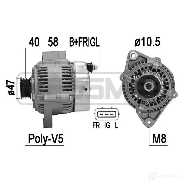 Генератор MESSMER 1437593336 9II5WT F 209372a изображение 0