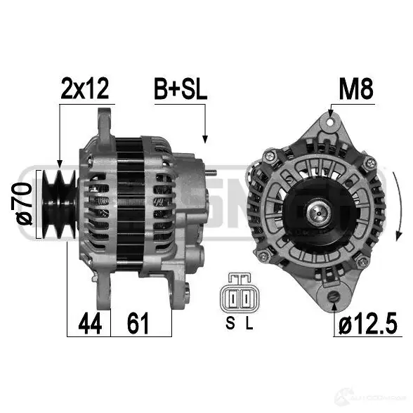 Генератор MESSMER 1437595493 209365a TYU8 AG