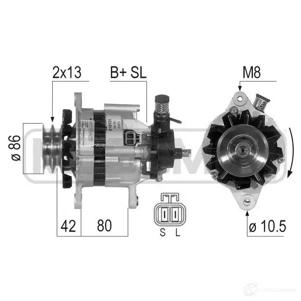 Генератор MESSMER 210135a 1437594737 26MSA8 W изображение 0