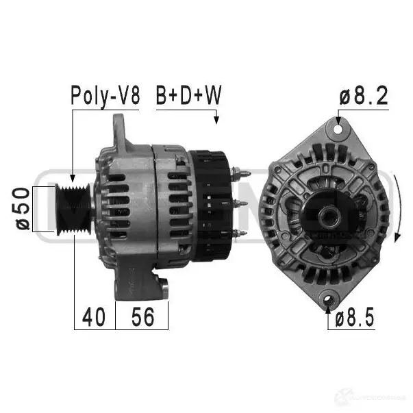 Генератор MESSMER 1437595626 210995a RG6 Z0X
