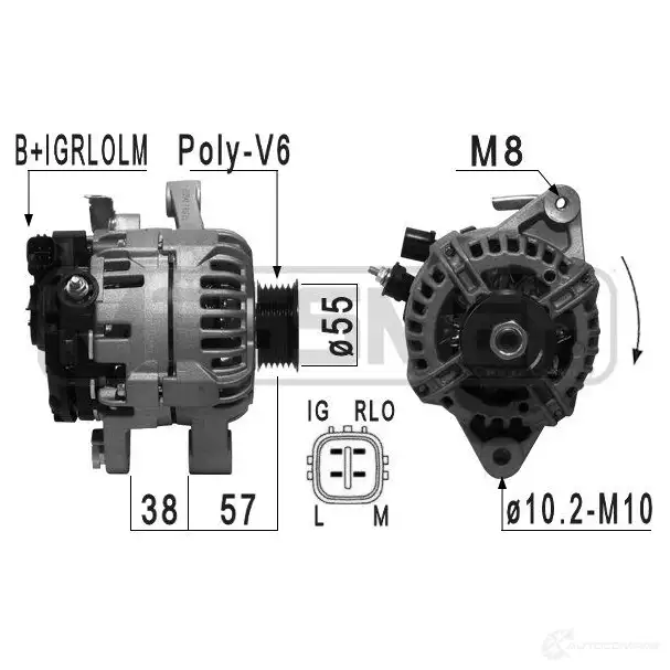 Генератор MESSMER 1437595592 210941a XL19Q W8