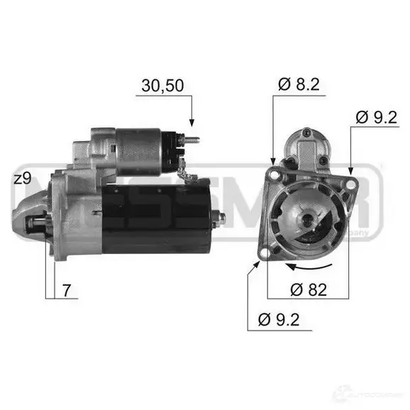 Стартер MESSMER 1437592410 N9 BQ03 220346a