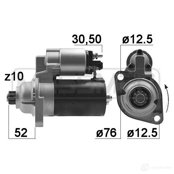 Стартер MESSMER 1437592399 220055a 887 VDM