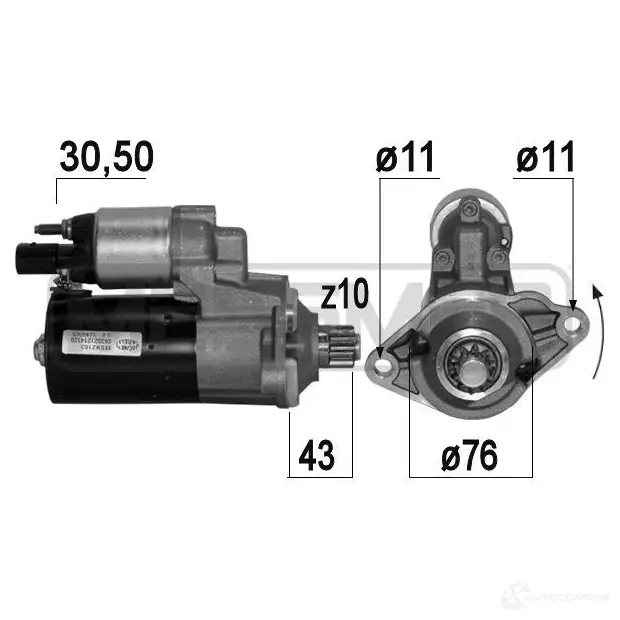 Стартер MESSMER 0JF F62 1437594106 220665a