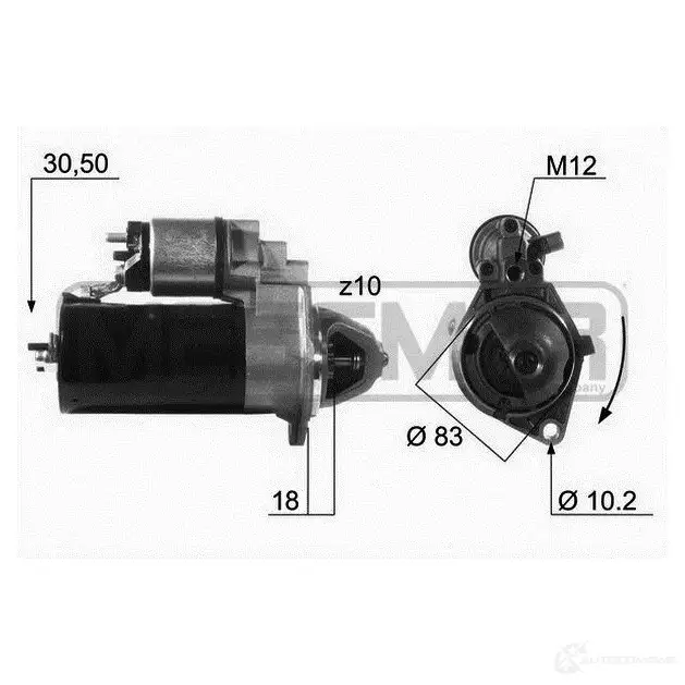 Стартер MESSMER 1437592240 CO 9JRBI 220132a