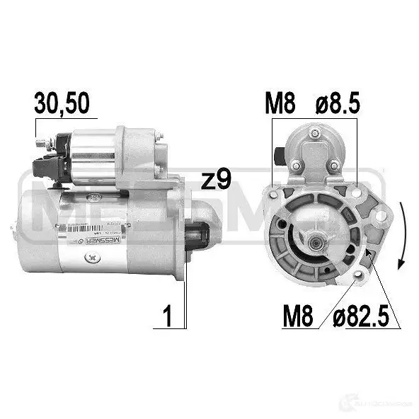 Стартер MESSMER 1437592298 220161a LM 43UKK