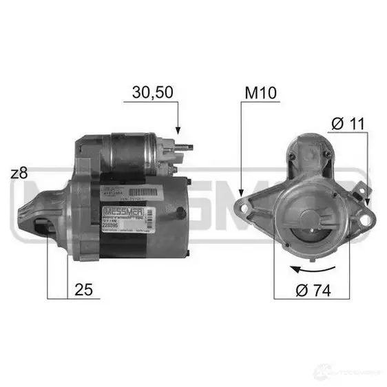 Стартер MESSMER 220395a 1437591939 9 MQBM