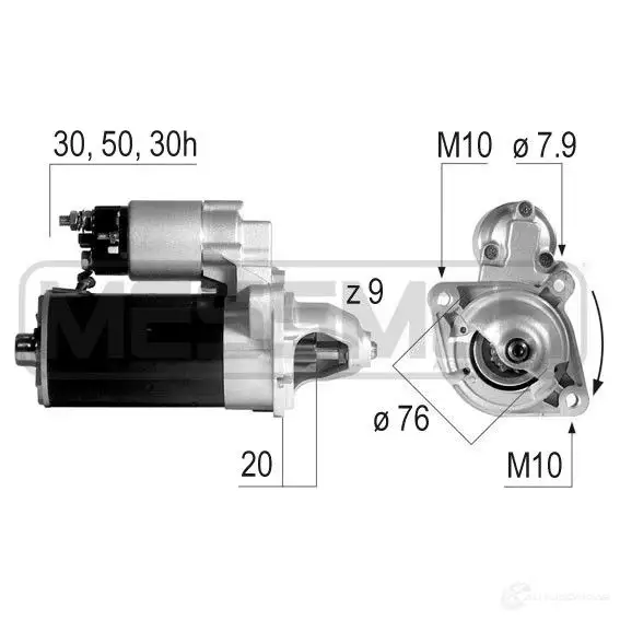 Стартер MESSMER 5A6ULE X 220147a 1437591960 изображение 0