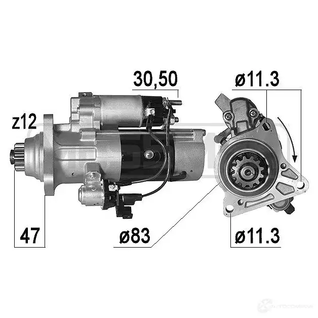 Стартер MESSMER 1437592376 221018 TG 2329K