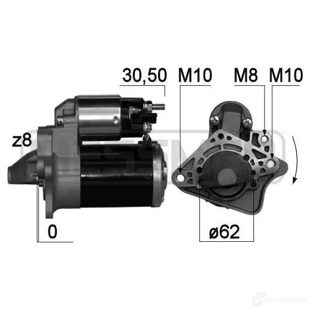 Стартер MESSMER 1437594138 1O6 XJA 220762a